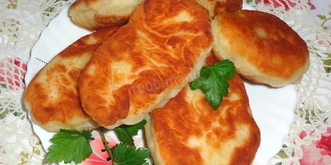 Рецепт пирожков на сковороде на воде