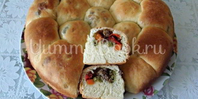 Рецепт пирожков с фаршем и овощами