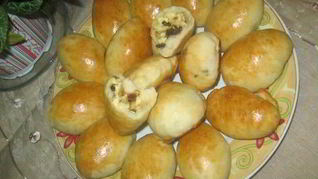 Рецепт Пирожков с грибами, луком и яйцом