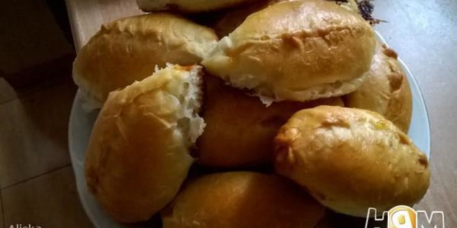 Рецепт пирожков с грибами, луком и яйцом