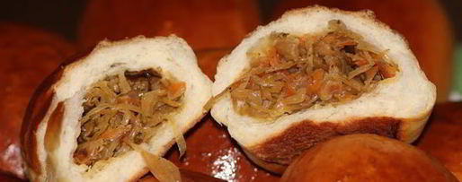 Шаг 25: пирожков с квашеной капустой и белыми грибами