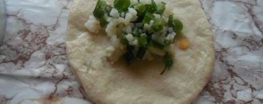 Шаг 5: жареных дрожжевых пирожков с рисом яйцом и луком