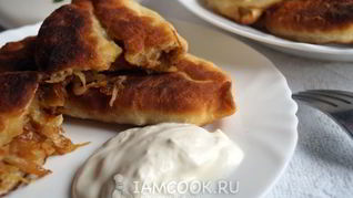 Рецепт Жареных пирожков с капустой