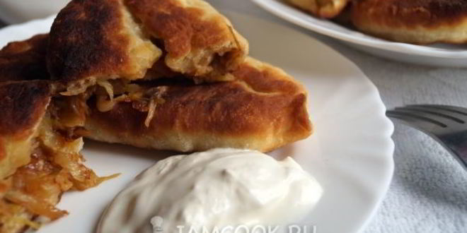 Рецепт жареных пирожков с капустой
