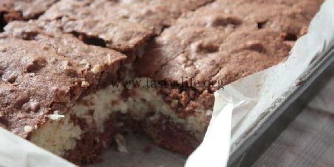 Рецепт брауни с кокосовой прослойкой