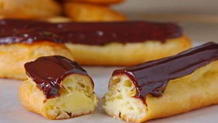 Рецепт Домашних заварных пирожных в шоколаде