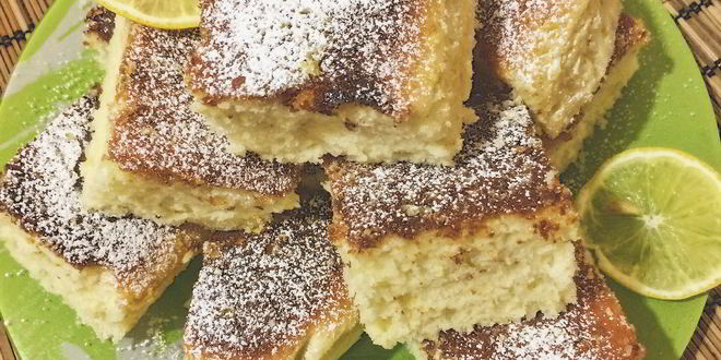 Рецепт лимонных пирожных в сахарной пудре