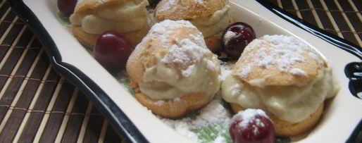 Шаг 5: маленьких заварных пирожных с оригинальным баклажанным кремом