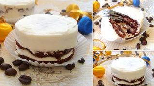 Рецепт Пирожного Черно-белого наслаждение