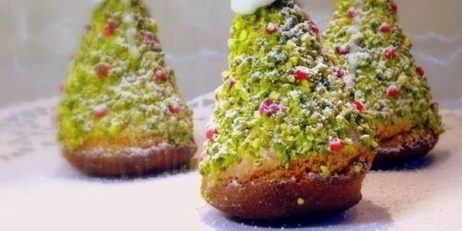 Рецепт пирожного елочки