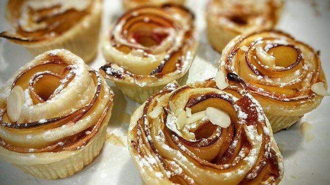 Рецепт Пирожного из слоеного теста с нектарином