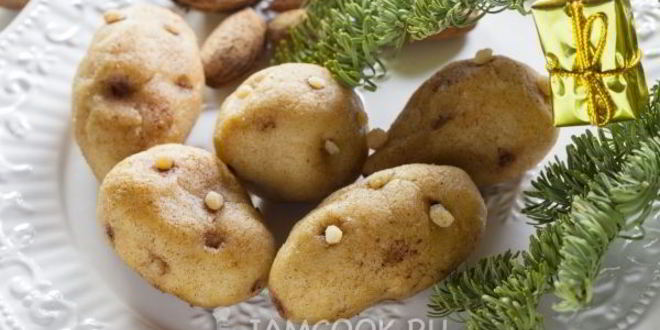 Рецепт пирожного картошка из марципана