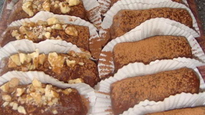 Рецепт Пирожного Картошка с коньяком и грецкими орехами