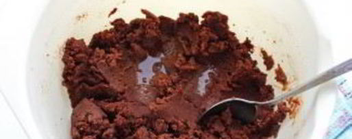 Шаг 1: пирожного картошка с шоколадным маслом