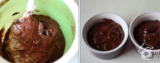 Шаг 2: шоколадного горячего пирожного с жидкой начинкой