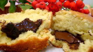 Рецепт Сливочного пирожного с шоколадом