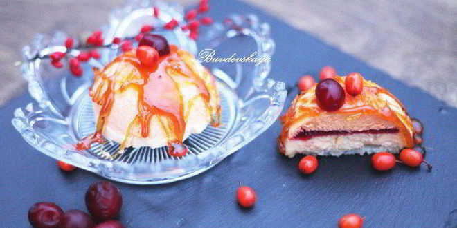 Рецепт тыквенно-облепихового пирожное