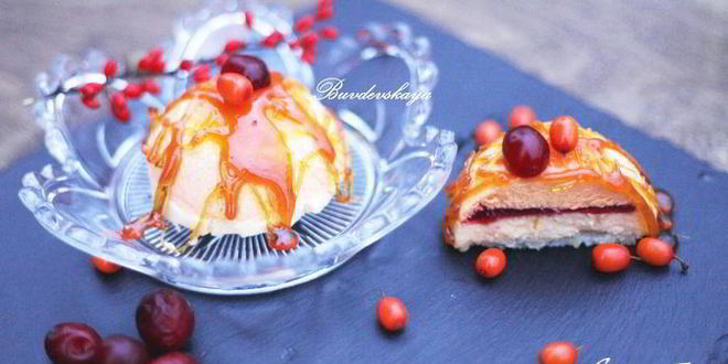 Рецепт тыквенно-облепихового пирожное