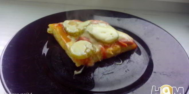 Рецепт быстрой пиццы к завтраку