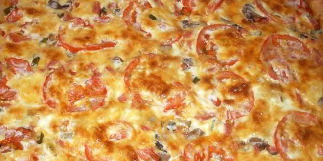 Рецепт легкой пиццы из творожного теста