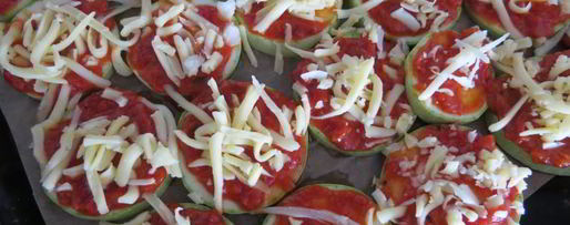 Шаг 2: мини-пицц на кабачке