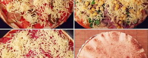 Шаг 1: многослойной экспресс-пиццы на сковороде