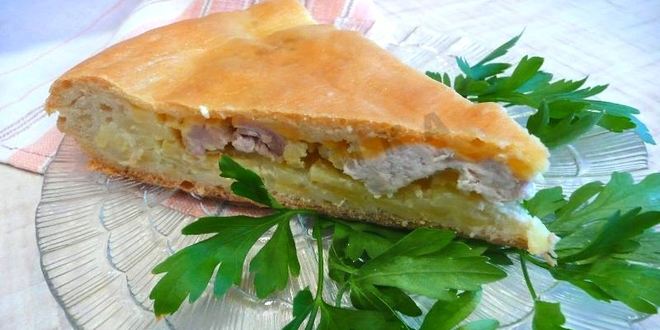 Рецепт пиццы деревенской с курицей закрытая