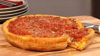 Рецепт Пиццы фаршированной сыром и овощами по-чикагски