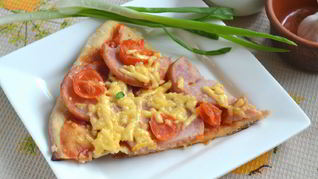 Рецепт Пиццы на кефире без дрожжей