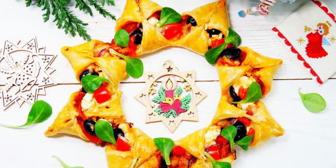 Рецепт пиццы рождественский венок