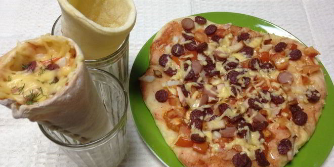 Рецепт пиццы-рожка