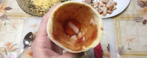 Шаг 5: пиццы-рожка