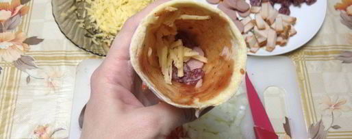 Шаг 6: пиццы-рожка