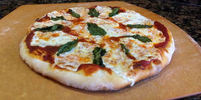 Рецепт пиццы с базиликом и моцареллой