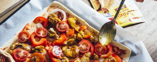 Шаг 7: пиццы с курицей карри на слоеном тесте