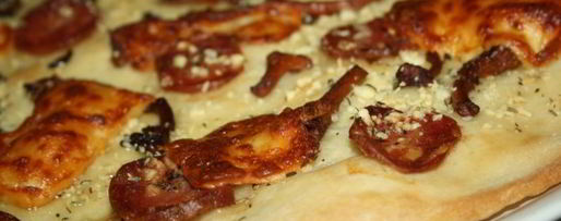 Шаг 5: пиццы с лисичками и сыровяленой колбасой