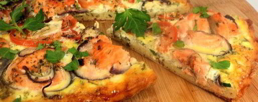 Шаг 8: пиццы с семгой и сливочным сыром