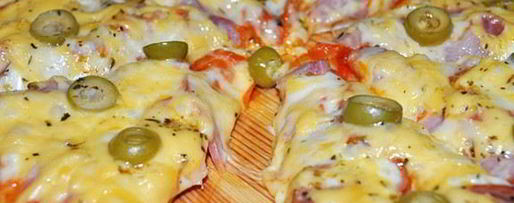 Шаг 3: пиццы с ветчиной и сыром