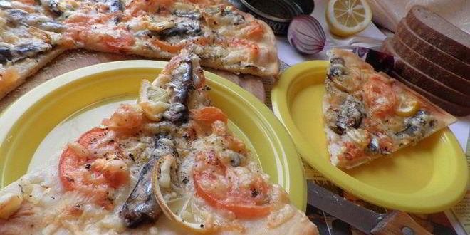 Рецепт пиццы со шпротами