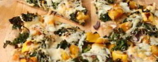 Шаг 2: пиццы со сквошем и капустой кале