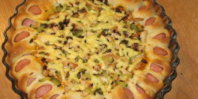 Рецепт пиццы цветочек