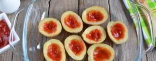 Шаг 4: пиццы в картофельных лодочках