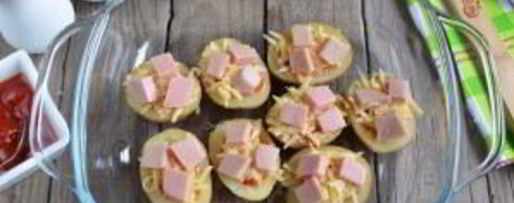 Шаг 6: пиццы в картофельных лодочках