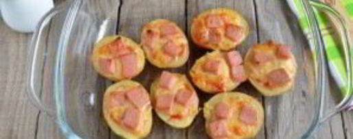 Шаг 7: пиццы в картофельных лодочках