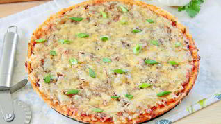 Рецепт Простой пиццы с луком