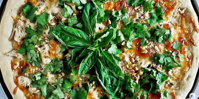 Рецепт тайской пиццы с курицей
