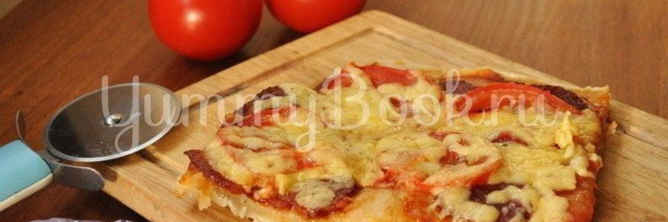 Рецепт Тонкой бездрожжевой пиццы