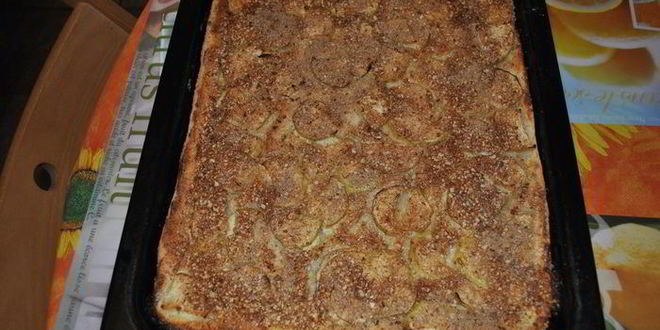 Рецепт эльзасской сладкой пиццы