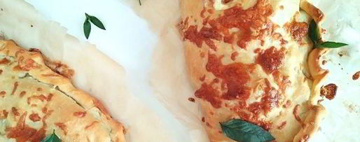 Шаг 13: закрытой пиццы с курицей и чесноком