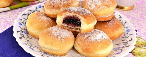 Шаг 9: дрожжевых пончиков с начинкой